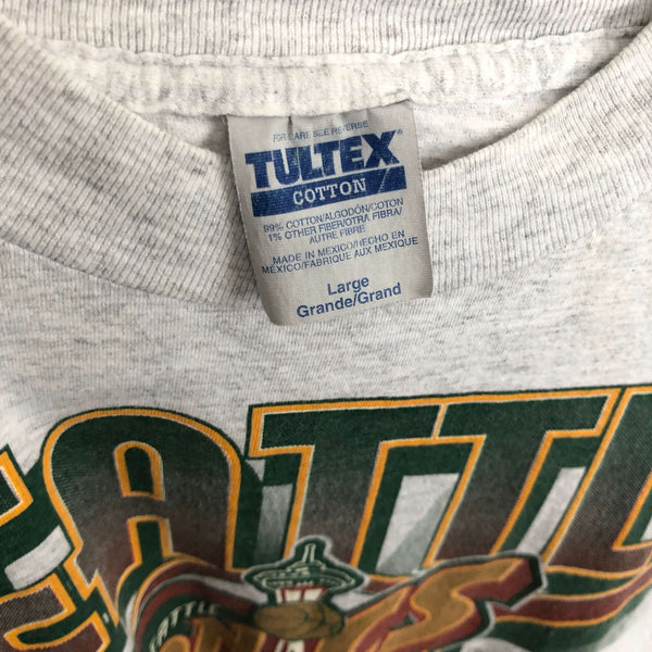 Vintage NBA Seattle Supersonics Graphic Tultex T-Shirt (L)