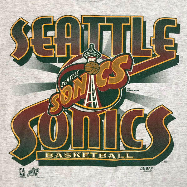 Vintage NBA Seattle Supersonics Graphic Tultex T-Shirt (L)