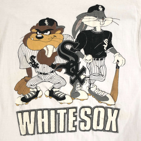 Vintage MLB Chicago White Sox Taz Bugs Bunny Looney Tunes T-Shirt