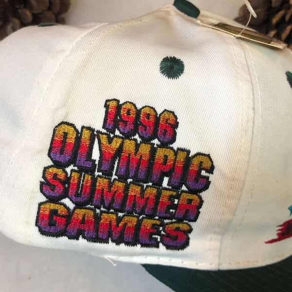 Vintage Deadstock NWT 1996 USA Atlanta Olympics The Game Twill Snapback Hat