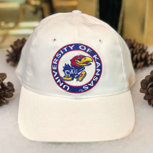 Vintage Deadstock NWOT NCAA Kansas Jayhawks Annco Twill Snapback Hat