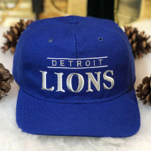 Vintage NFL Detroit Lions Starter Wool Snapback Hat