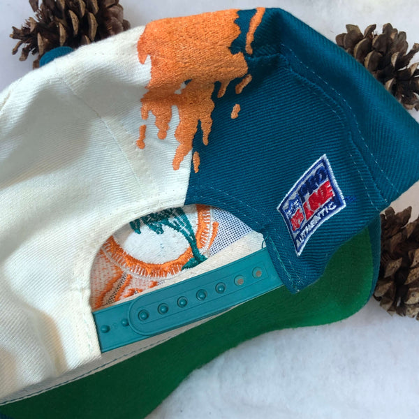 Vintage NFL Miami Dolphins Logo Athletic Splash Snapback Hat