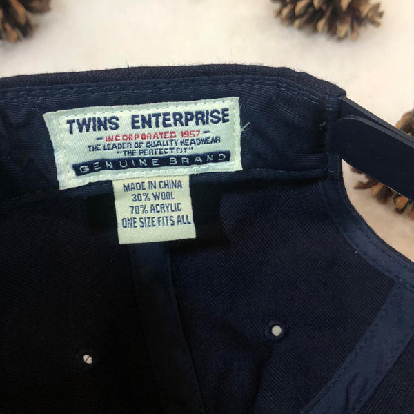 Vintage MLB New York Yankees Twins Enterprise Wool Snapback Hat