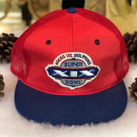 Vintage Deadstock NWOT NFL Super Bowl XIX 49ers Dolphins Sports Specialties Trucker Hat