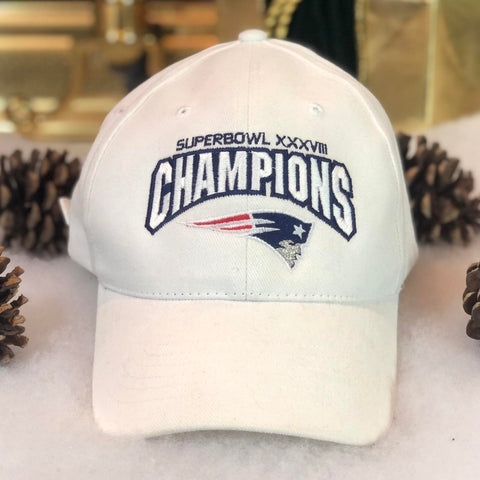 NWOT NFL Super Bowl XXXVIII Champions New England Patriots Anvil Strapback Hat