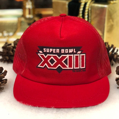 Vintage Deadstock NWOT NFL Super Bowl XXIII Bengals 49ers Trucker Hat