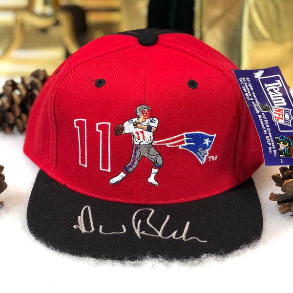 Vintage Deadstock NWT NFL Drew Bledsoe New England Patriots Snapback Hat