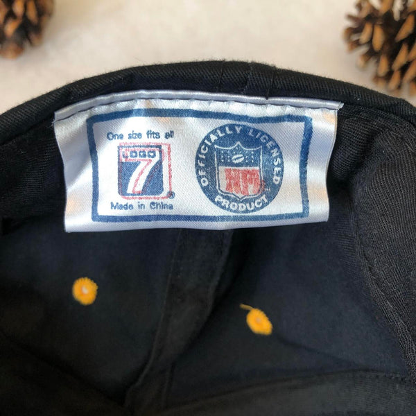 Vintage NFL Pittsburgh Steelers Logo 7 Twill Snapback Hat
