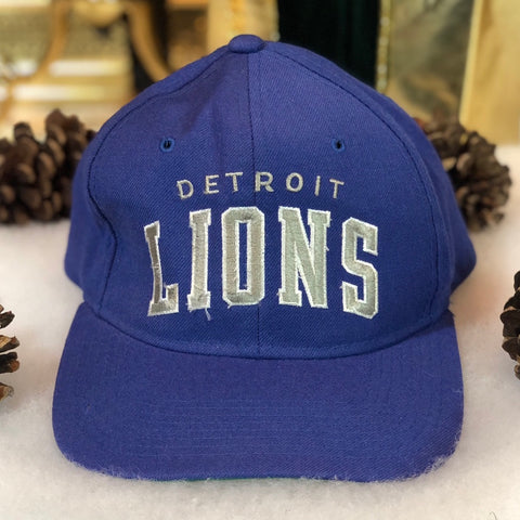Vintage NFL Detroit Lions Starter Wool Arch Snapback Hat
