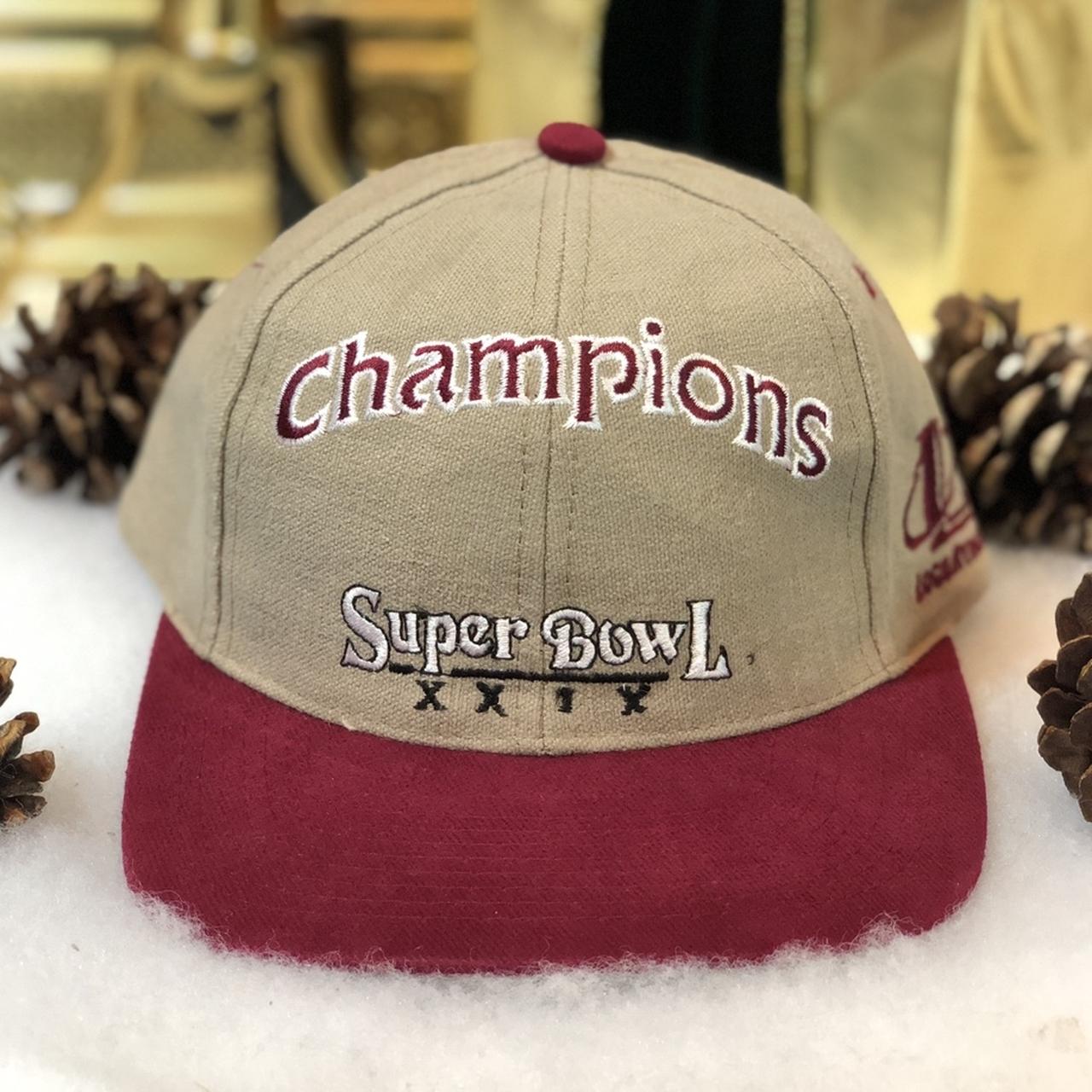 Vintage Deadstock NWOT NFL Super Bowl XXIX Champions Blank Logo Athletic Snapback Hat