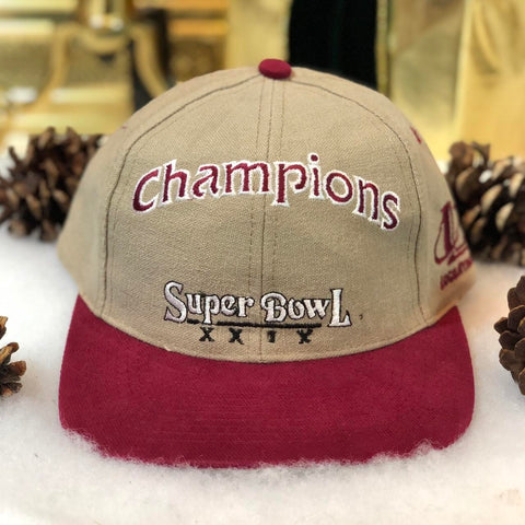 Vintage Deadstock NWOT NFL Super Bowl XXIX Champions Blank Logo Athletic Snapback Hat