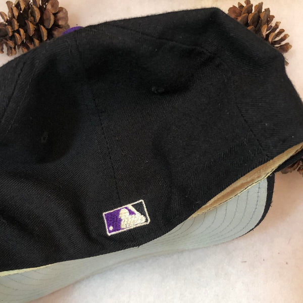 Vintage MLB Colorado Rockies New Era Wool Fitted Hat 7 3/8