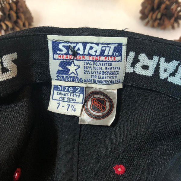 Vintage Deadstock NWT NHL Chicago Blachhawks Starter Starfit Hat