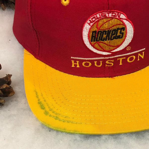 Vintage NBA Houston Rockets Twins Enterprise Bar Line Twill Snapback Hat
