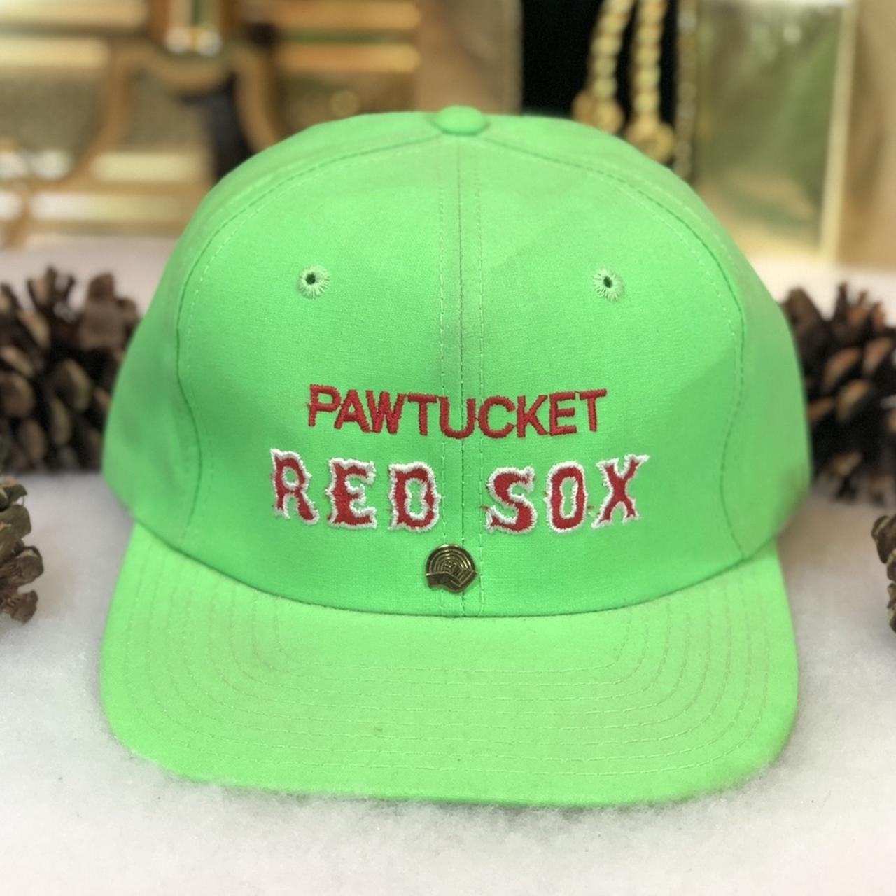 Vintage Deadstock NWOT MiLB Pawtucket Red Sox Twins Enterprise Neon Snapback Hat