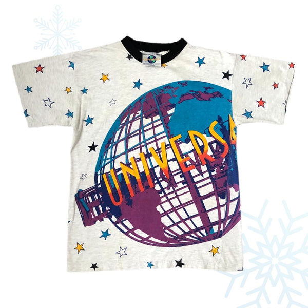 Vintage 1993 Universal Studios All Over Print T-Shirt