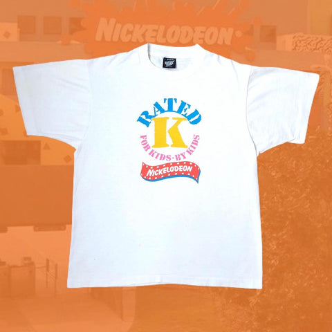 Vintage Nickelodeon Rated K "For Kids, By Kids" T-Shirt
