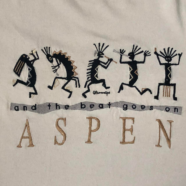 Vintage Aspen Colorado Embroidered T-Shirt (XL)