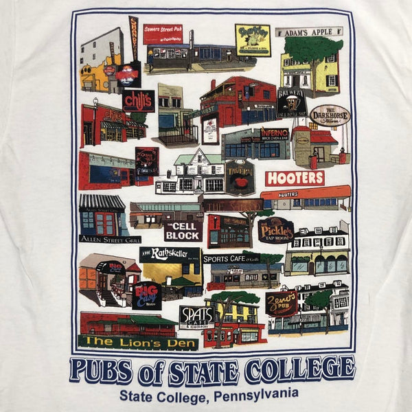 Vintage Pubs of State College Pennsylvania Graphic T-Shirt (M)