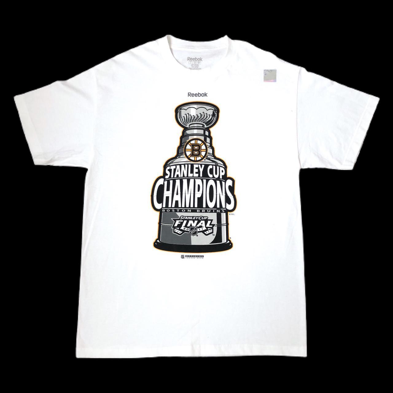 Deadstock NWOT 2011 NHL Stanley Cup Champions Boston Bruins T-Shirt (L)