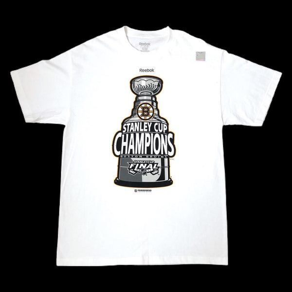 Deadstock NWOT 2011 NHL Stanley Cup Champions Boston Bruins T-Shirt (L)
