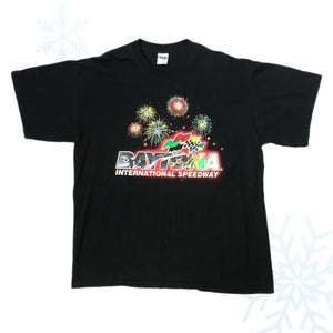 Vintage NASCAR Daytona International Speedway Glow-in-the-Dark T-Shirt (XL)