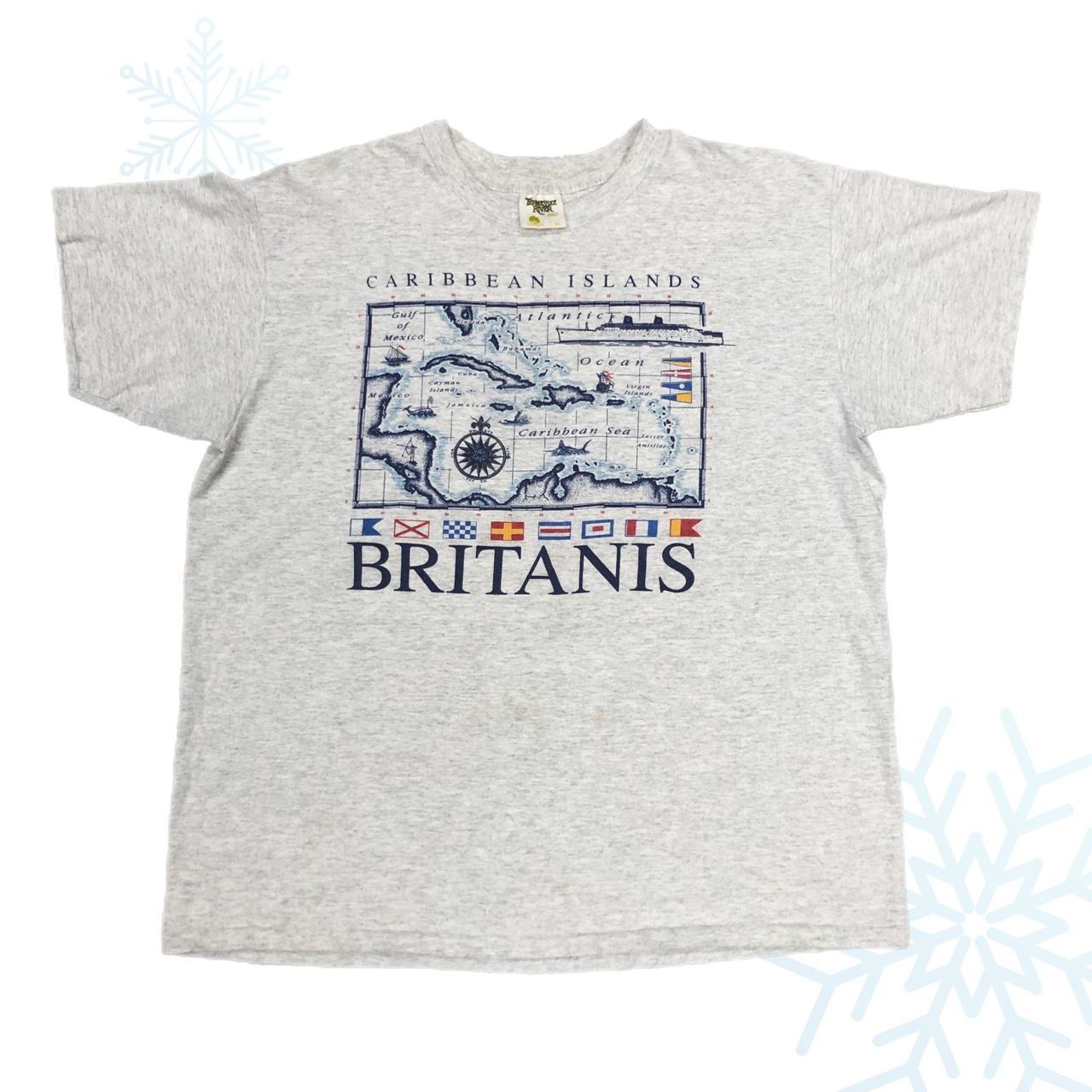 Vintage Caribbean Islands Britanis T-Shirt (XL)