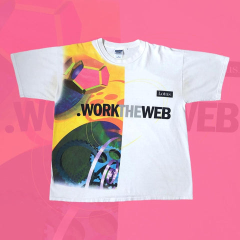 Vintage Lotus Software "Work the Web" T-Shirt (XL)