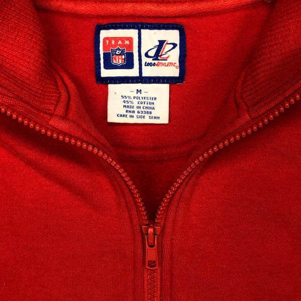 Vintage NFL New England Patriots Logo Athletic Half-Zip Crewneck Sweatshirt (M)