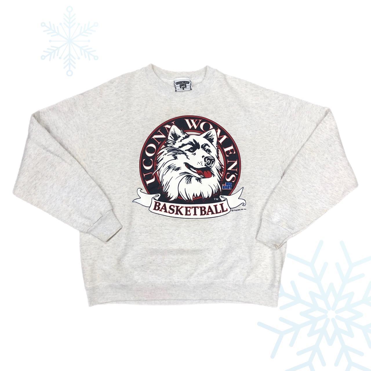 Vintage 1994 NCAA UConn Connecticut Huskies Women's Basketball Crewneck Sweatshirt (L)