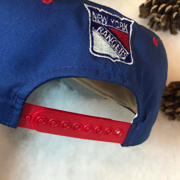 Vintage NHL New York Rangers #1 Apparel Twill Snapback Hat