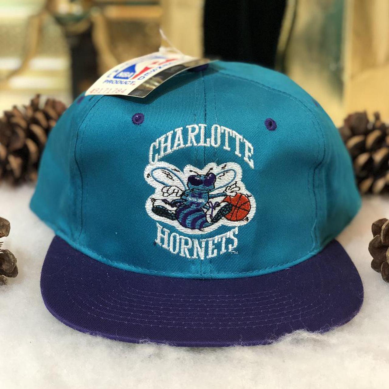 Vintage Deadstock NWT NBA Charlotte Hornets Snapback Hat