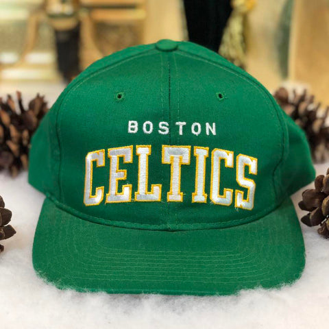 Vintage Deadstock NWOT NBA Boston Celtics Starter Arch Twill Snapback Hat