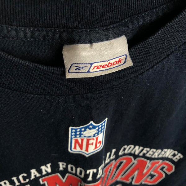 Vintage 2001 NFL New England Patriots AFC Champions Reebok T-Shirt (XL)