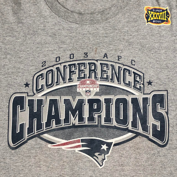 2003 NFL New England Patriots AFC Conference Champions T-Shirt (L)