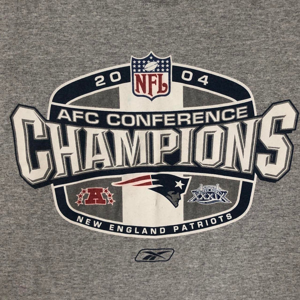 2004 NFL New England Patriots AFC Champions Reebok T-Shirt (L)