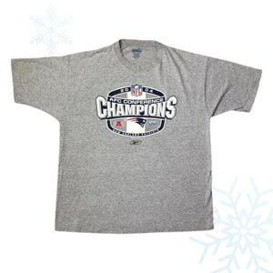 2004 NFL New England Patriots AFC Champions Reebok T-Shirt (XL)