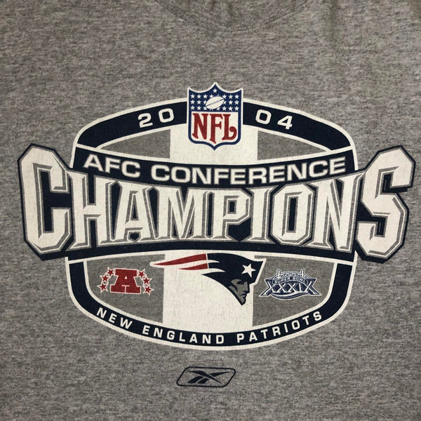 2004 NFL New England Patriots AFC Champions Reebok T-Shirt (XL)