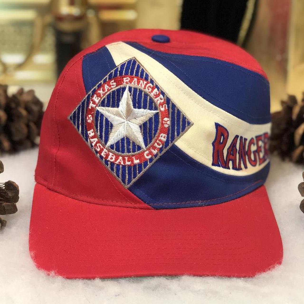 Vintage MLB Texas Rangers Swirl Snapback Hat