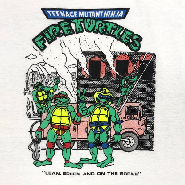 Vintage Deadstock NWOT TMNT Teenage Mutant Ninja Fire Turtles Bootleg T-Shirt (M)