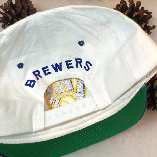 Vintage Deadstock NWOT MLB Milwaukee Brewers Drew Pearson Snapback Hat