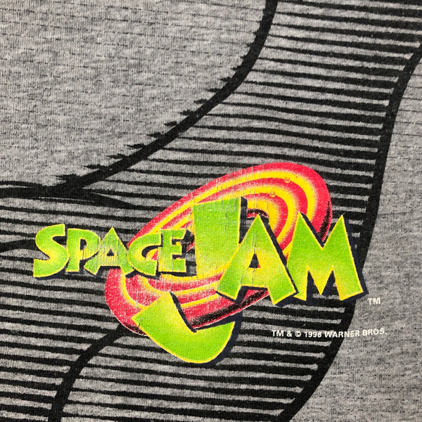 Vintage 1996 Space Jam Looney Tunes Taz Laser All Over Print T-Shirt