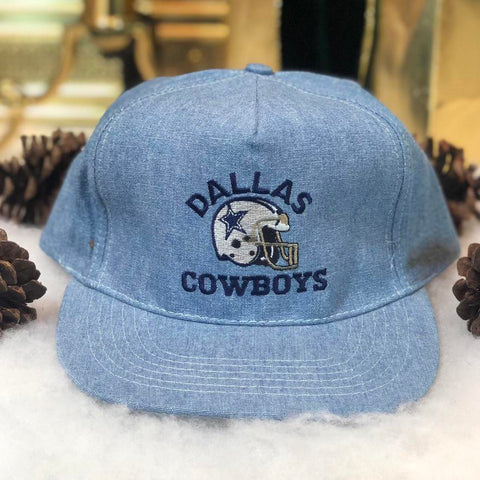 Vintage Deadstock NWOT NFL Dallas Cowboys Ford Denim Snapback Hat