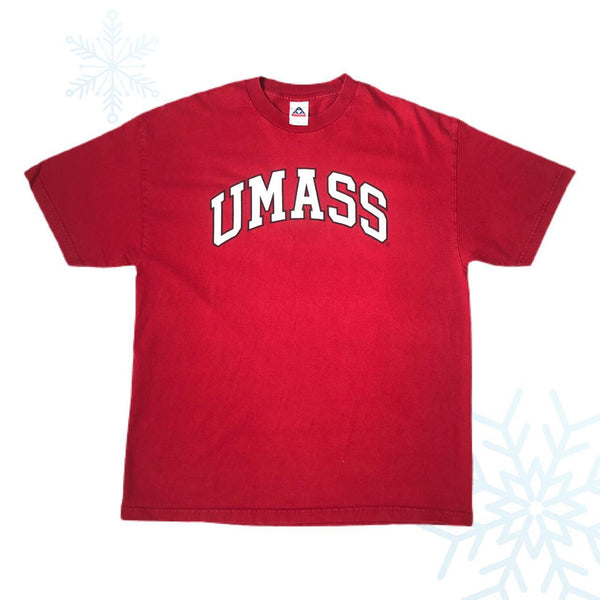 Vintage UMass Minutemen Spellout T-Shirt (XL)
