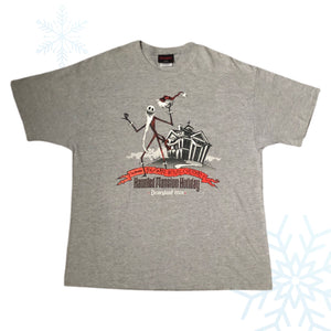 Vintage 2001 Disneyland Haunted Mansion Holiday Nightmare before Christmas T-Shirt (XL)