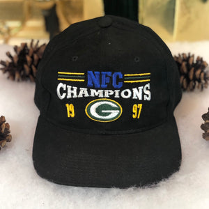 Vintage NFL 1997 NFC Champions Green Bay Packers Strapback Hat