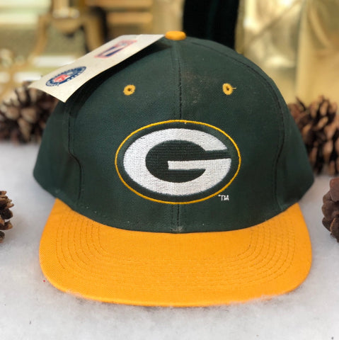 Vintage Deadstock NWT NFL Green Bay Packers Logo 7 Twill Snapback Hat