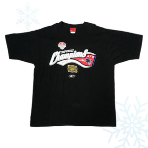 2003 NFL New England Patriots AFC Champions Reebok T-Shirt (L)