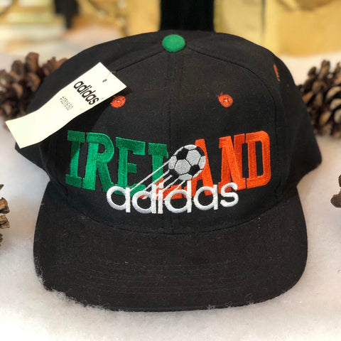 Vintage Deadstock NWT Ireland Soccer Adidas Twill Snapback Hat